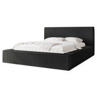 POLSTERBETT Glexi - Dunkelgrau, Holz/Textil (140/200cm) - MIRJAN24
