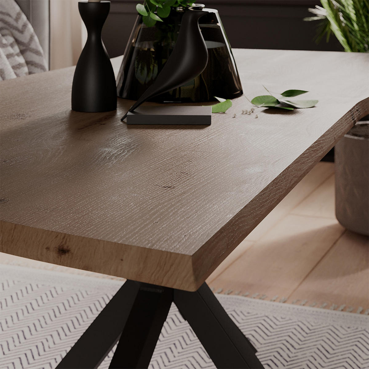 COUCHTISCH Yan Artisan 110 x 50 cm - Hellgrau, Holzwerkstoff (50/110/40cm) - Vicco