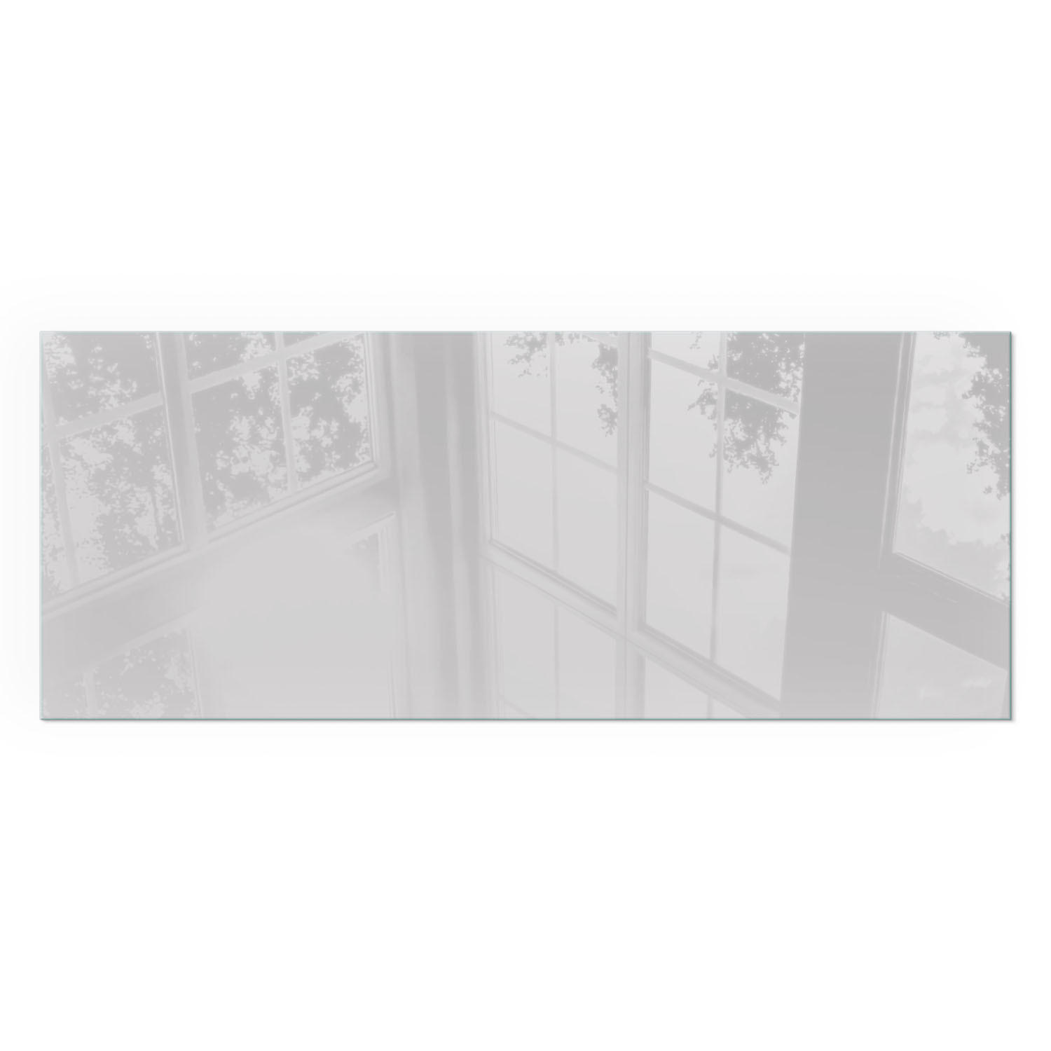 GLASPLATTE für Kamin 125x50 cm - Grau, Glas (125/50/0.4cm) - TULUP