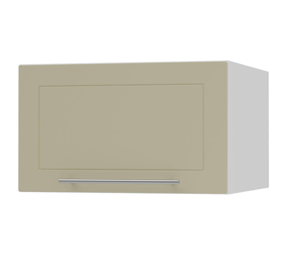 KLAPPHÄNGESCHRANK Kvantum W6B/50 Vanille Matt / Weiß Matt 50 / 59 / 36cm - Creme/Weiß, Holz/Holzwerkstoff (50/36/59cm) - Feldmann-Wohnen