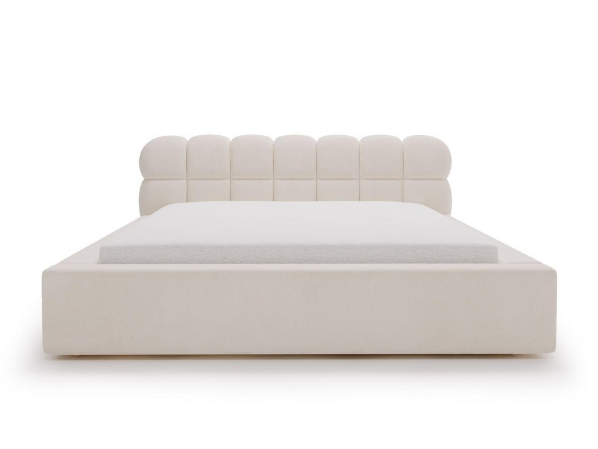 POLSTERBETT Plaza 160x200 Creme - Creme/Naturfarben, Holz/Kunststoff (160/200cm) - Graingold