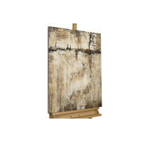ACRYLBILD HANDGEMALT 60/80 cm - Beige/Braun, Holz/Textil (60/80cm) - KUNSTLOFT