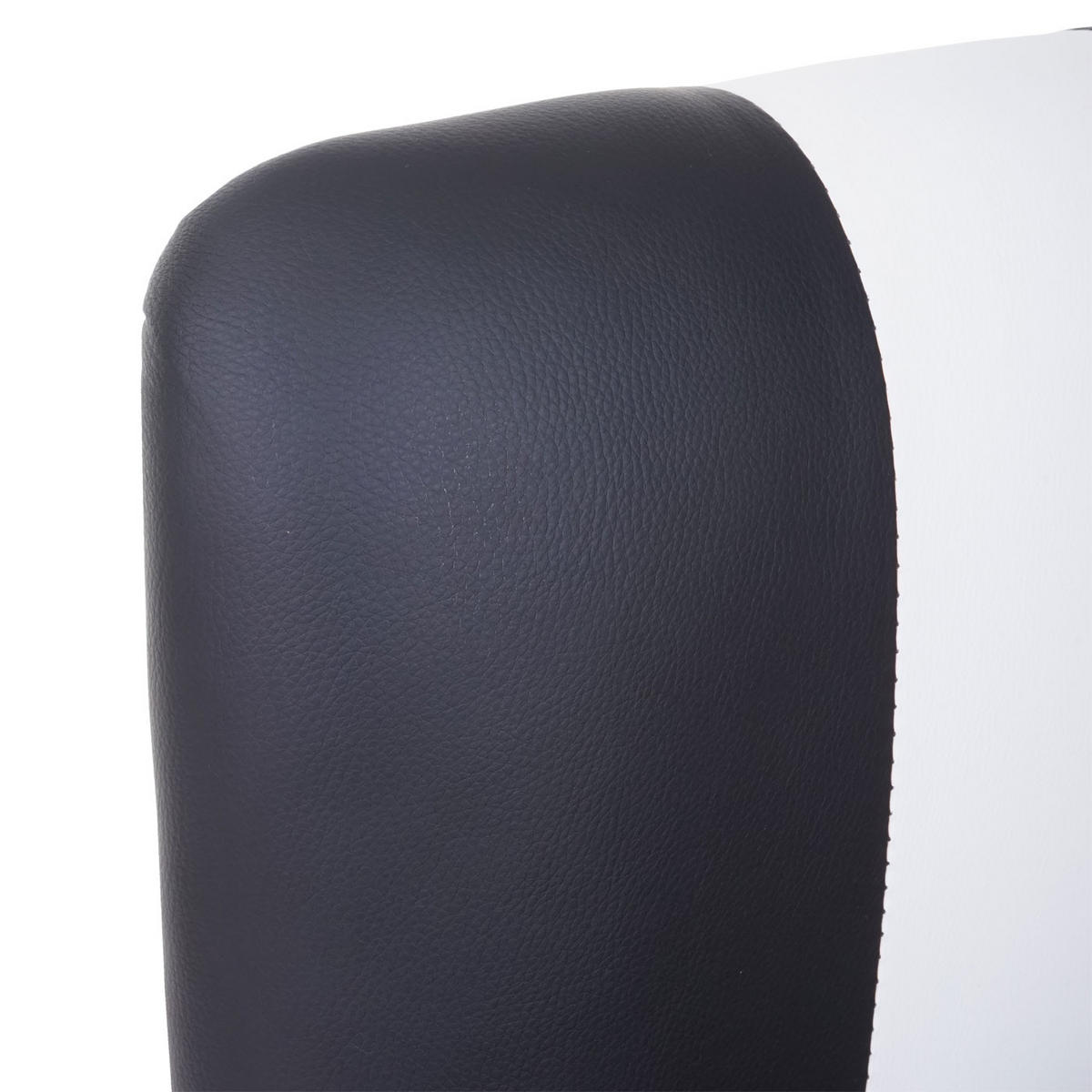 BARHOCKER 2er-Set Diner Sitzhöhe 70cm Retro 50er Jahre Design Kunstleder Schwarz-Weiß - Schwarz, Kunststoff (34/107/46cm) - PROREGAL