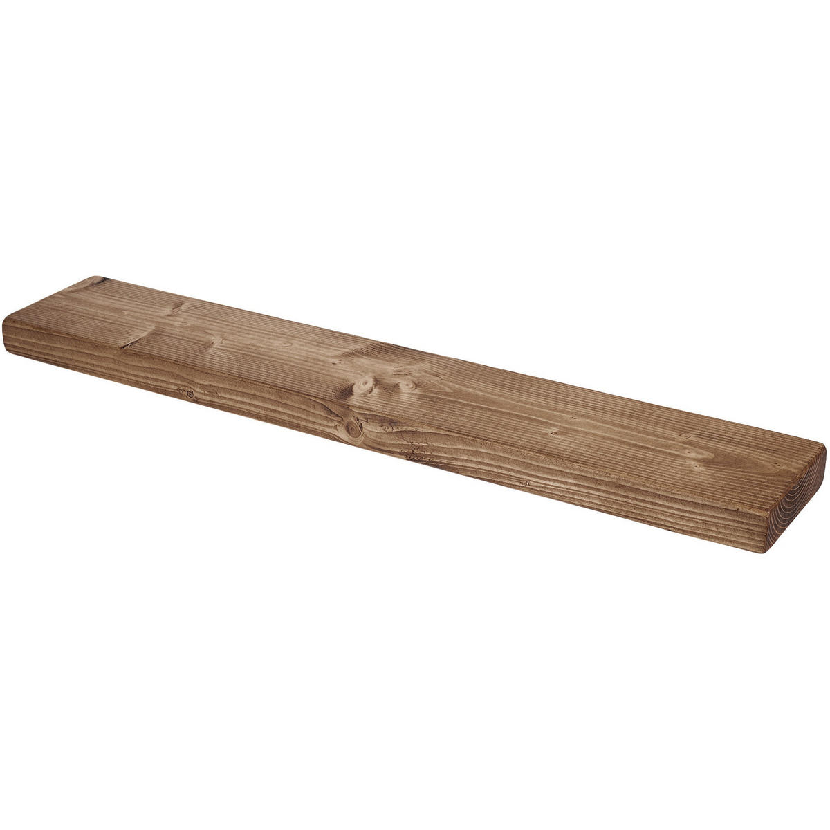 WANDREGAL rustikales 15/4,4/60 cm Nussbaum - Rotbraun, Holz (60/4.4/15cm)