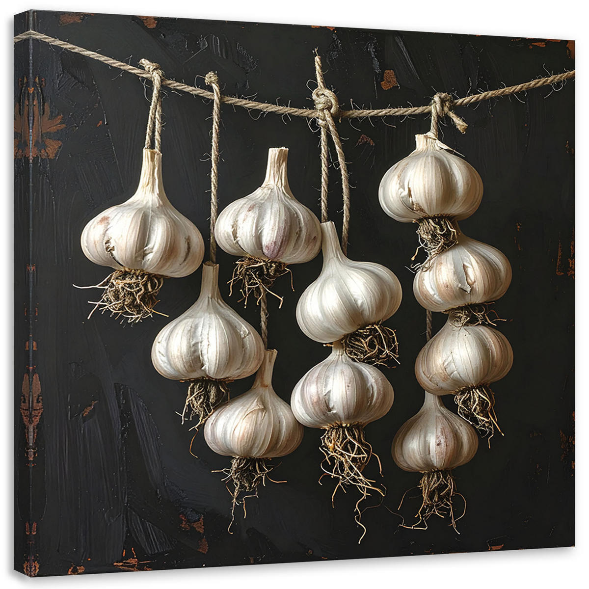 LEINWANDBILD Essen & Trinken 60x60cm - Weiß, Textil (60/60cm) - Feeby