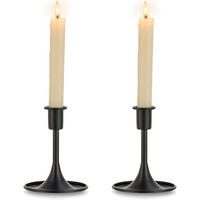 KERZENSTÄNDER 2er Set Metall Schwarz 12.5 cm - Schwarz, Metall (5/5/10cm)