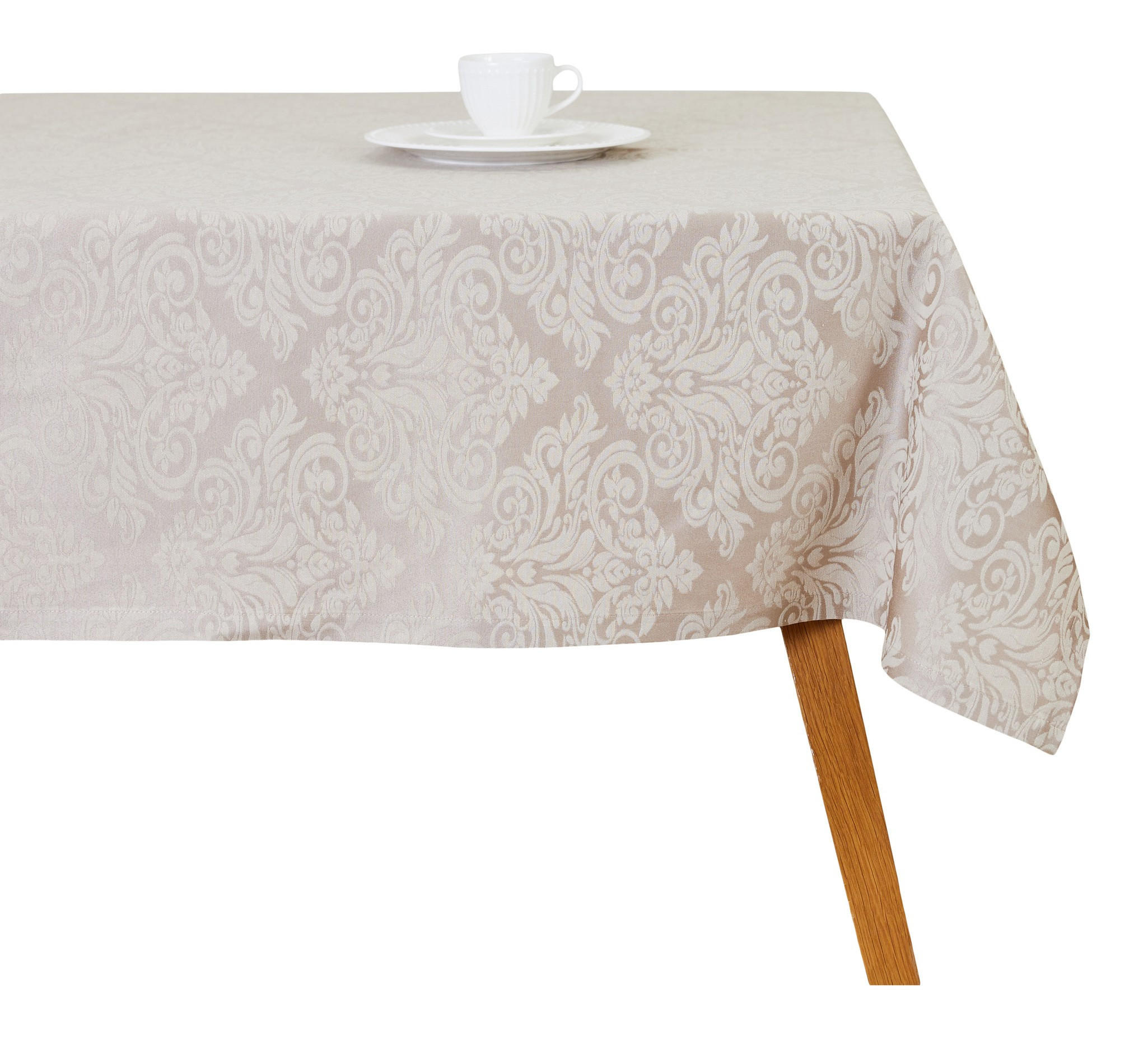 TISCHDECKE Cotini - Beige, Textil (220/150/1cm) - home&you