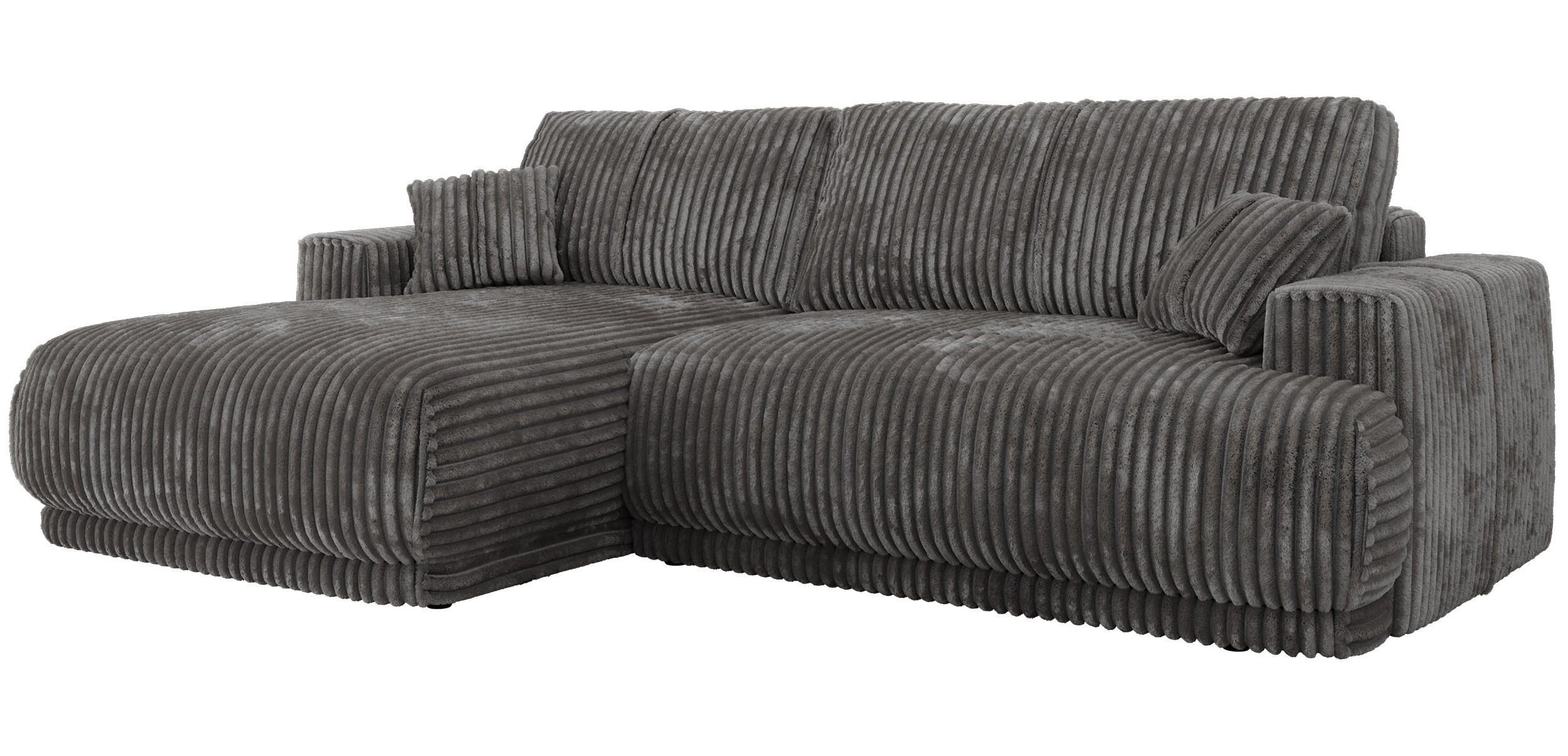 MKS Eckschlafsofa Grau 266x172 cm
