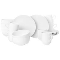 FRÜHSTÜCKS-SET Liberty weiß 18er Set - Weiß, Keramik (1/1/1cm) - Seltmann Weiden