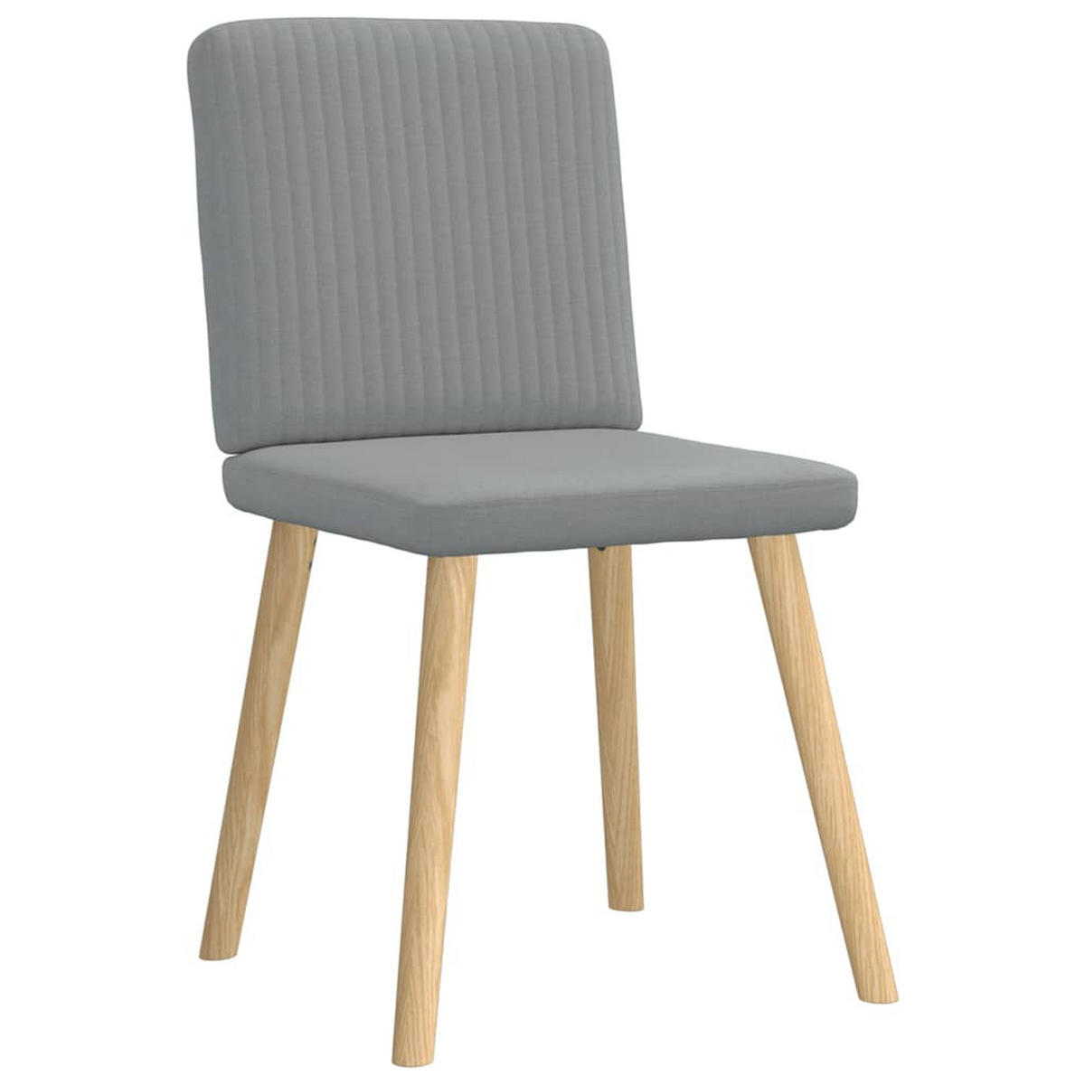 ESSZIMMERSTÜHLE 2 Stk. Hellgrau Stoff 45*54*86cm - Grau, Metall (45/86/54cm) - ZMH