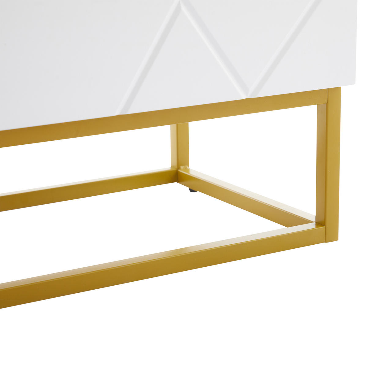 SIDEBOARD Hochglanz 4 Fächer 130cm Modern Stauraum Anrichte - Multicolor, Holzwerkstoff (35/76/130cm) - FLIEKS