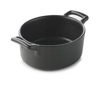 KASSEROLLE OHNE DECKEL 25CL Gusseisenoptik - Schwarz, Keramik (10cm) - Revol Porcelaine France