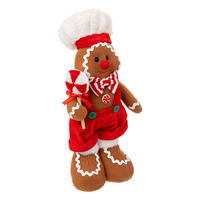 WEIHNACHTSDEKORATION Lebkuchenmann 35 cm - Multicolor, Textil (8/36/16cm) - Atmosphera Createur d´interieur