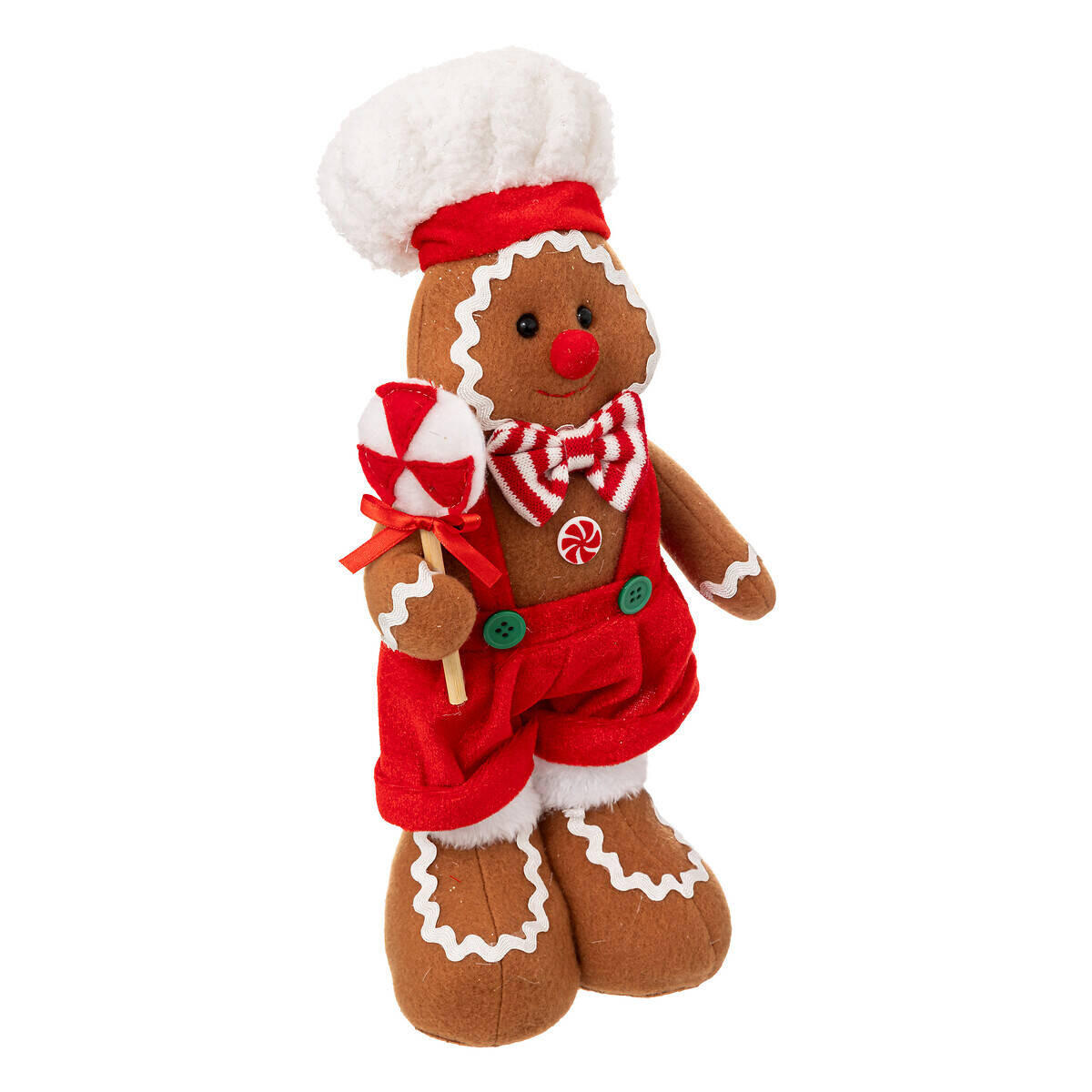 WEIHNACHTSDEKORATION Lebkuchenmann 35 cm - Multicolor, Textil (8/36/16cm) - Atmosphera Createur d´interieur