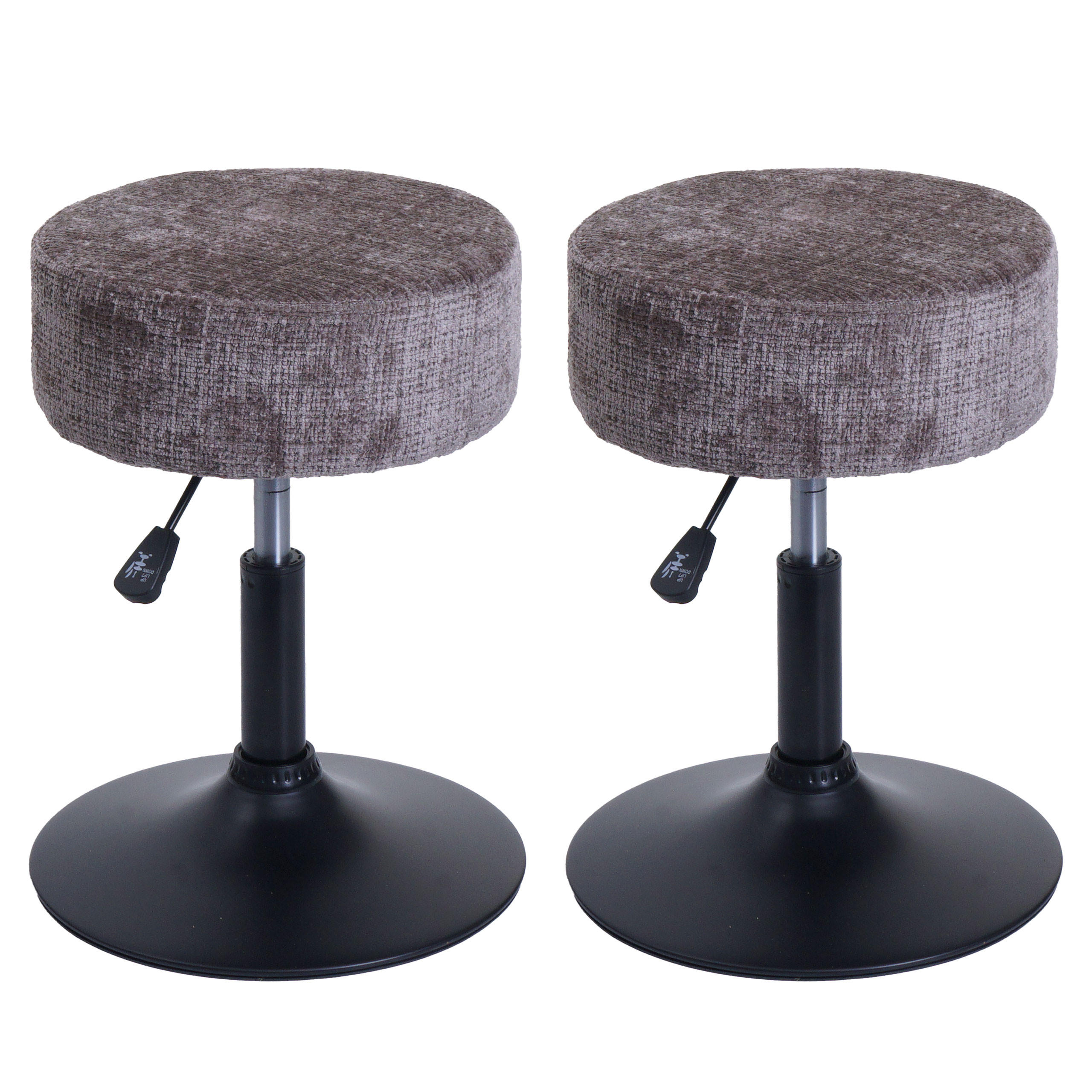 HOCKER Braun 2er-Set - Braun, Textil (37/57/37cm) - MCW