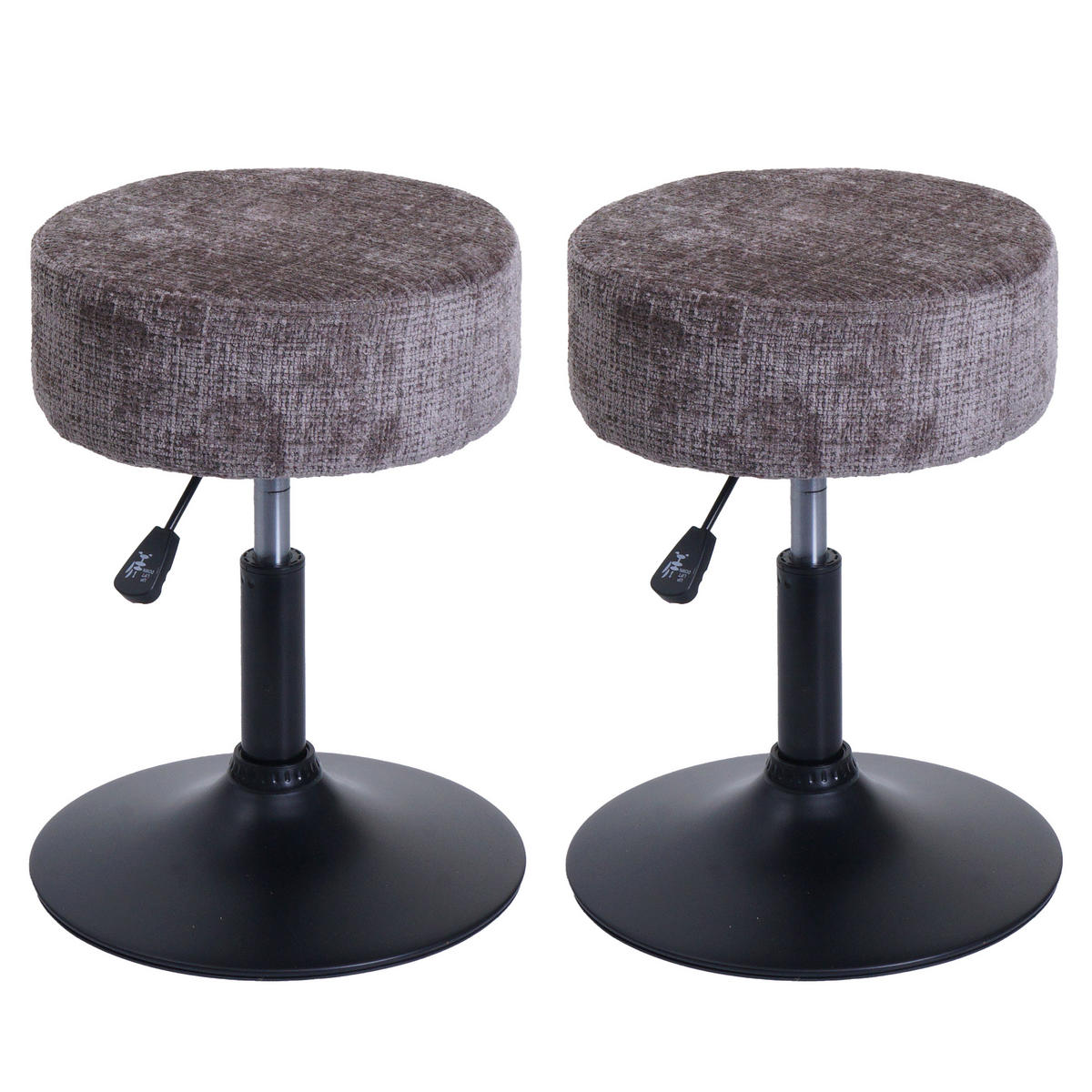 HOCKER Braun 2er-Set - Braun, Textil (37/57/37cm) - MCW