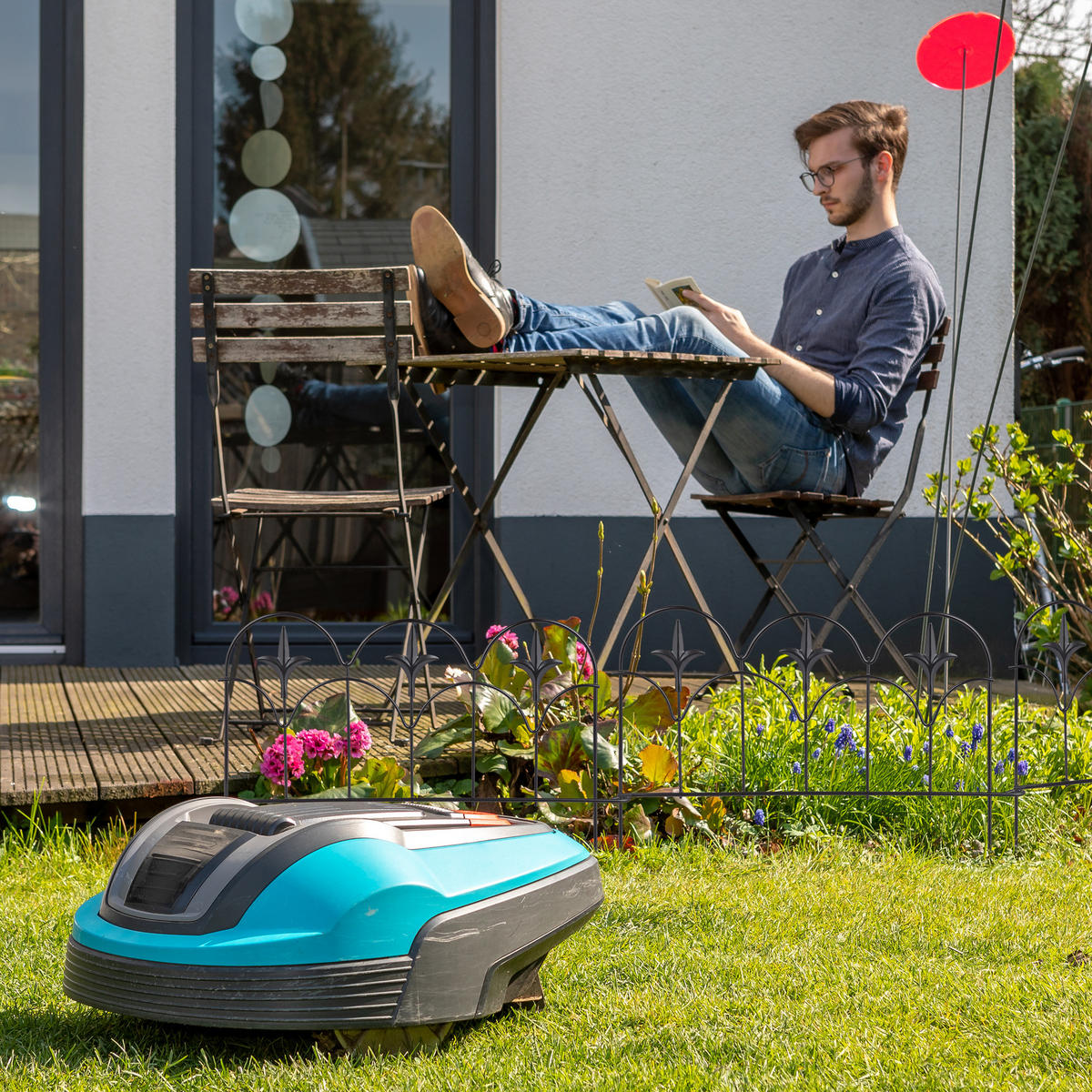 4xBEETEINFASSUNG - Schwarz, Metall (39/28.5/1cm) - Relaxdays