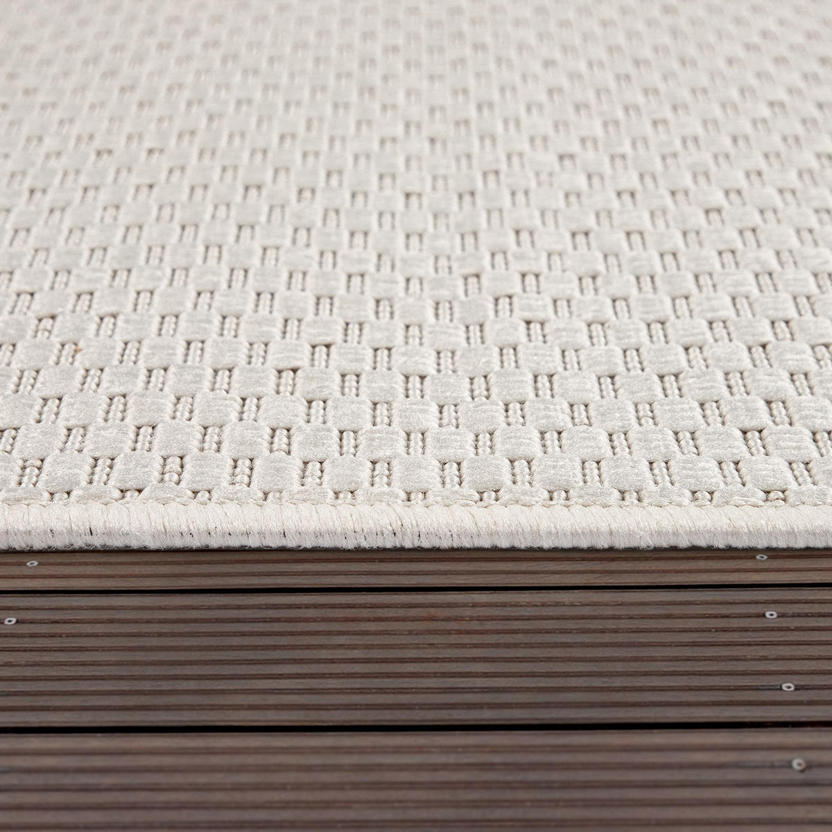 OUTDOORTEPPICH 80/80 cm Venedig 165 - Beige, Textil (80/80cm) - Paco Home