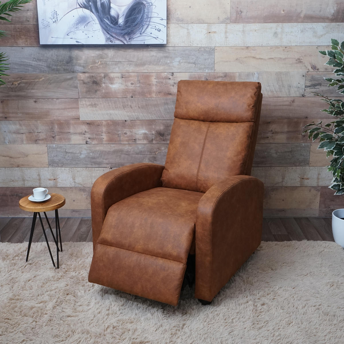 RELAXSESSEL Braun - Braun, Textil (67/102/90cm) - MCW