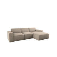ECKSOFA L-Form Siena Stoff Artico Beige Rechts - Beige, Holz (266/165cm) - Kaiser Möbel