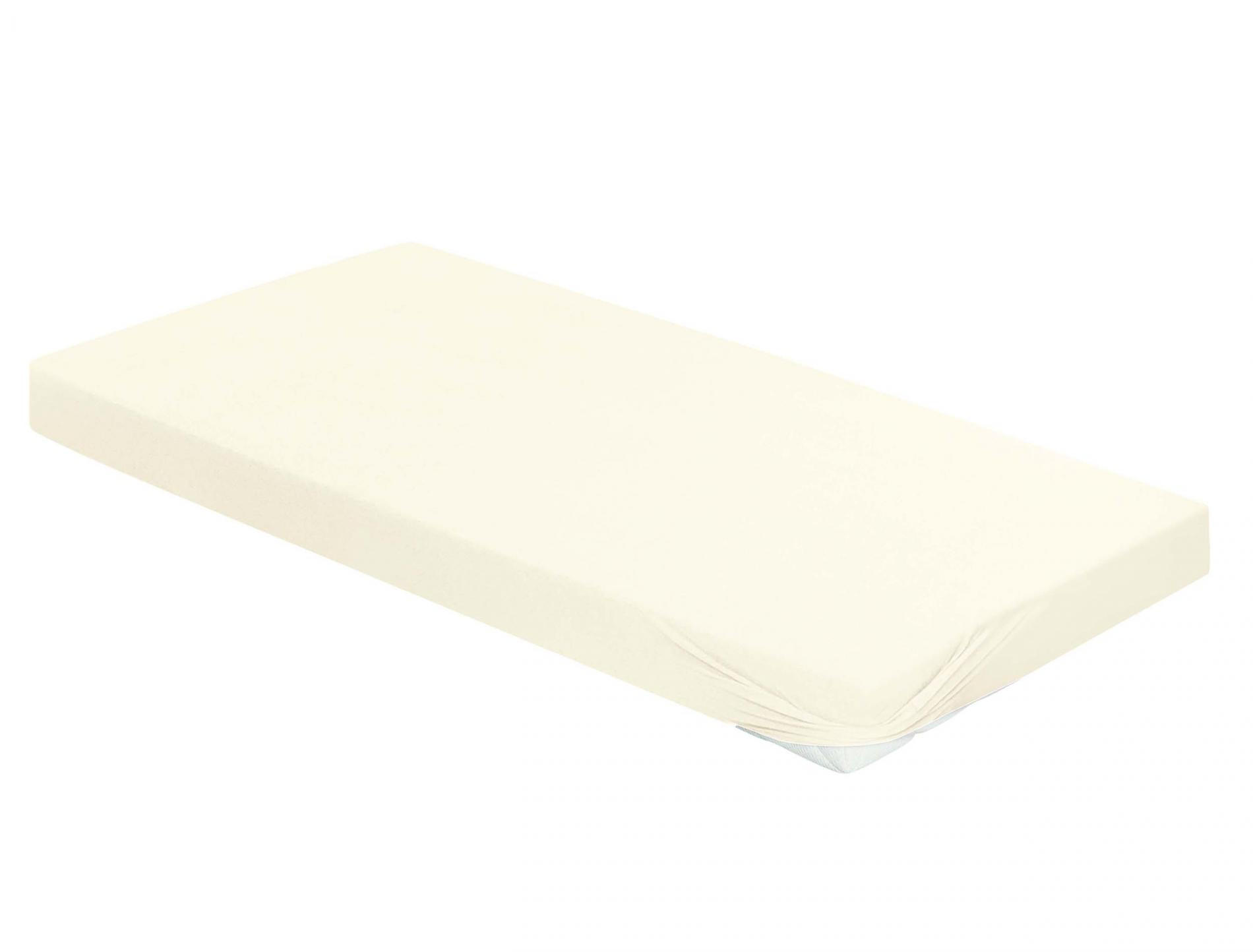 SPANNBETTTUCH Jersey  - Creme, KONVENTIONELL, Textil (180-200/200cm) - Irisette