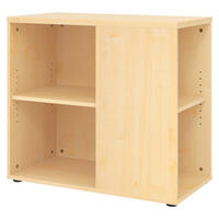 ANSTELLCONTAINER - mit 4 Regalfächern 80/40/72 cm in Ahornfarben - Ahornfarben, Holzwerkstoff (40/72/80cm) - bümö