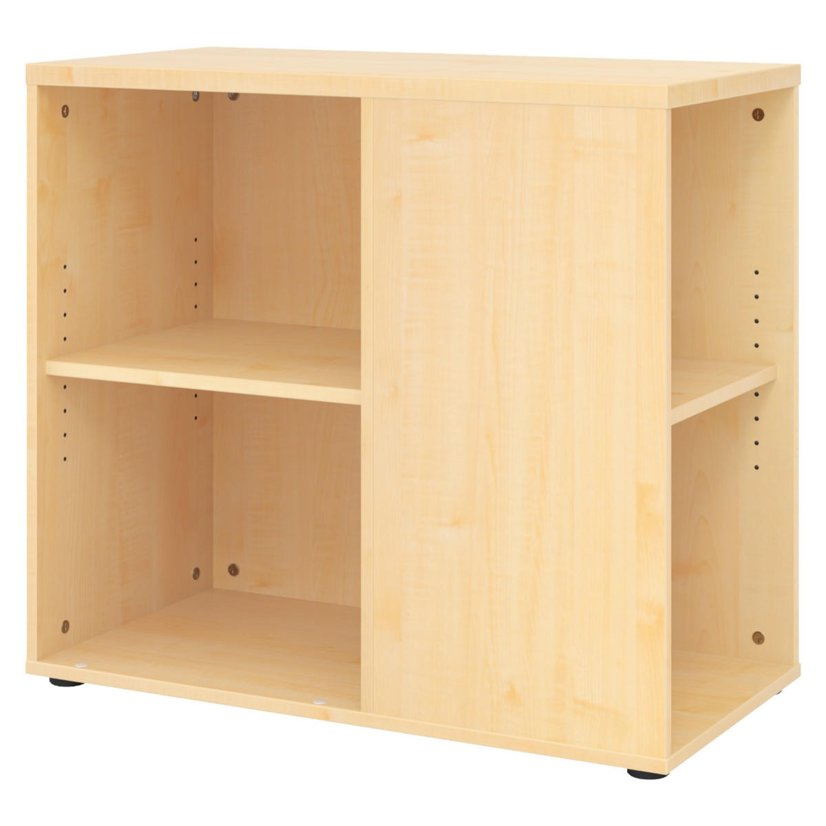 ANSTELLCONTAINER - mit 4 Regalfächern 80/40/72 cm in Ahornfarben - Ahornfarben, Holzwerkstoff (40/72/80cm) - bümö