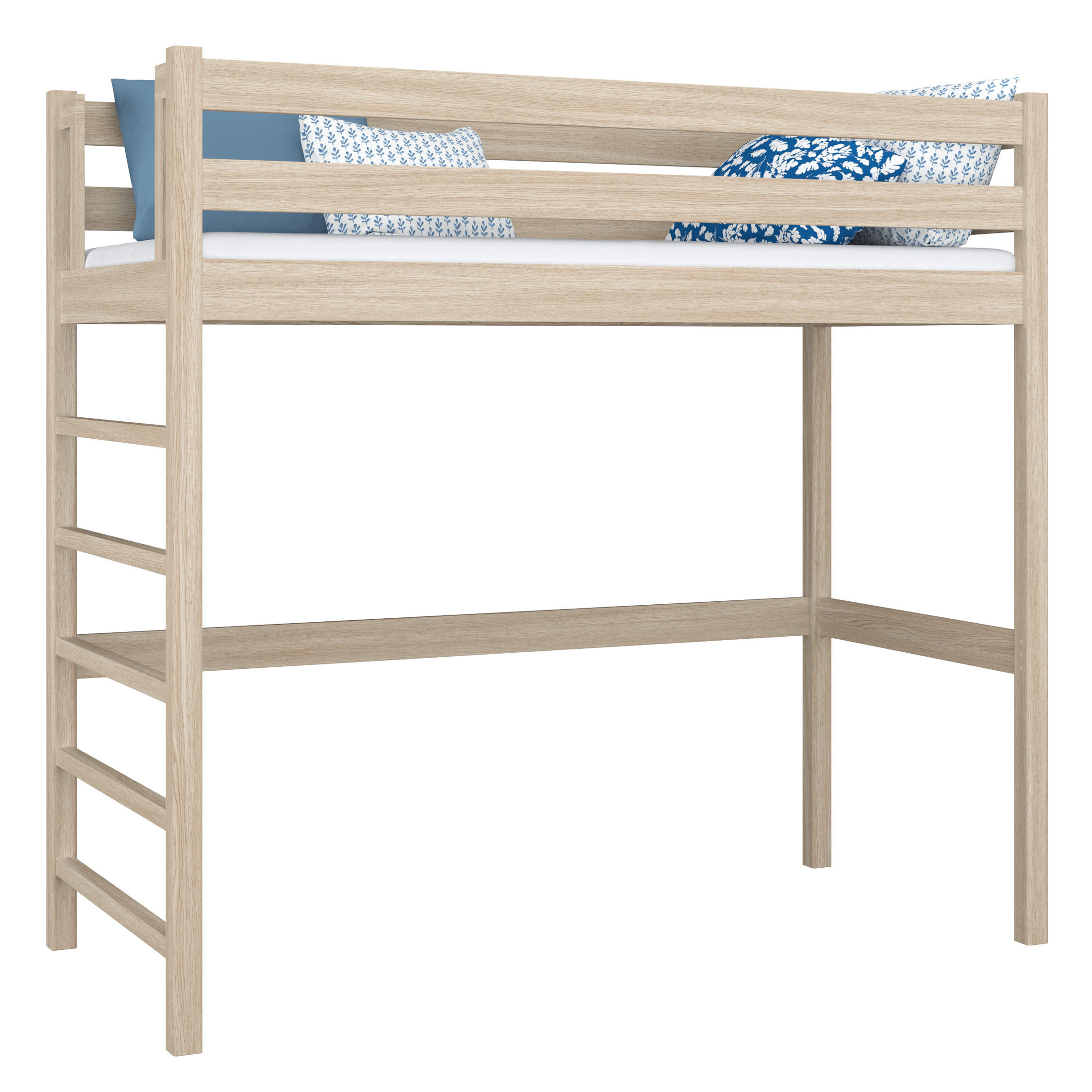 N-Wood Hochbett Sonoma Eiche 90x200 cm