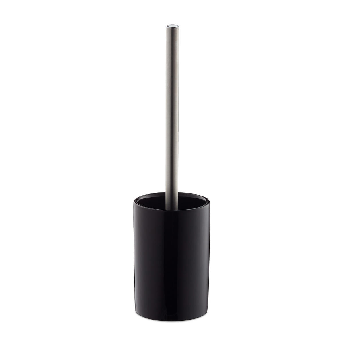 WC-GARNITUR - Schwarz, Keramik/Kunststoff (9.5/36/9.5cm) - Relaxdays