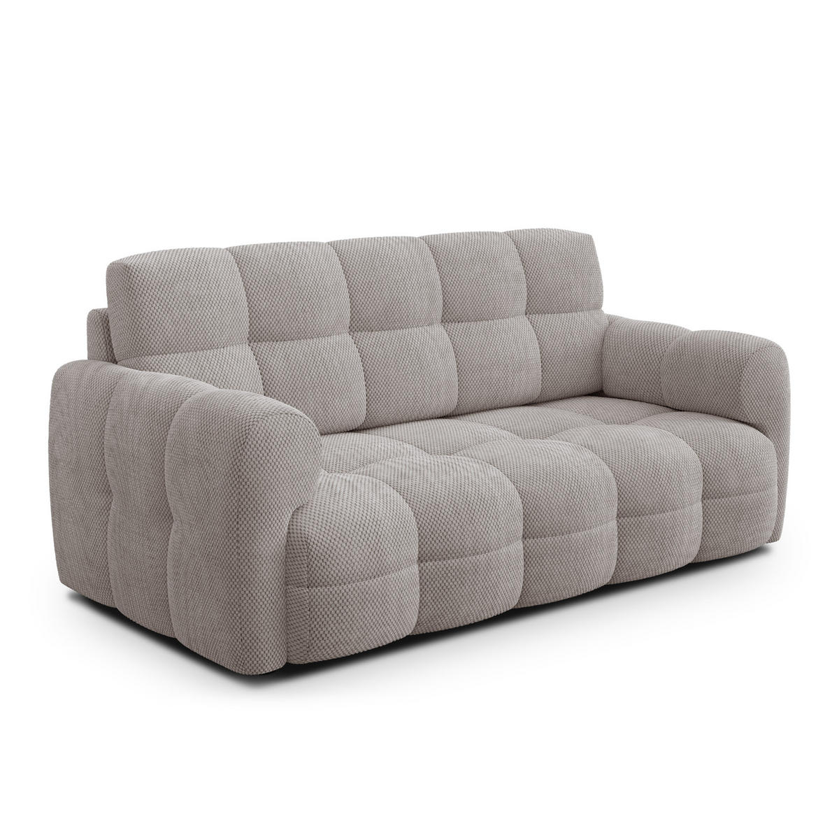 SOFA MELLOW 2,5-Sitzer, beige - Beige/Schwarz, Holz/Textil (183/87/98cm) - Courtois Laville
