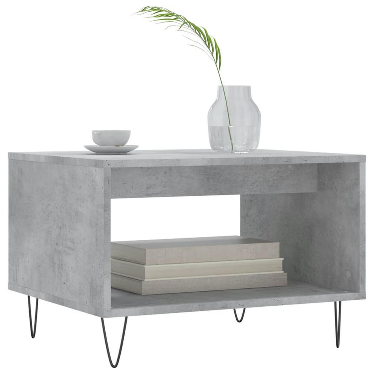 COUCHTISCH Betongrau 60x50x40 cm Holzwerkstoff - Grau, Holzwerkstoff (60/50/40cm) - furnicato