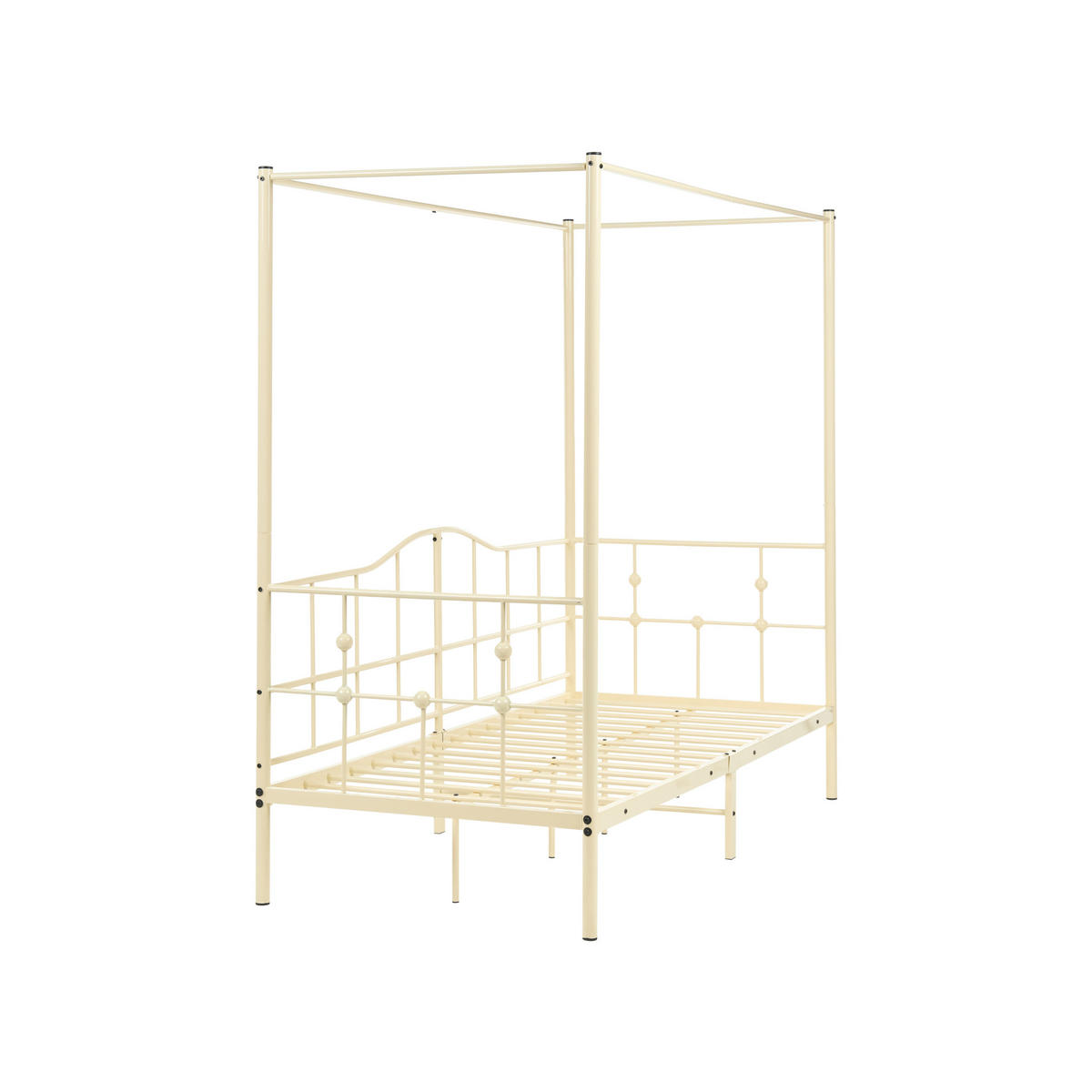 HIMMELBETT Metall 90/200 cm Beige Artonne - Beige, Metall (90/200cm) - Beliani