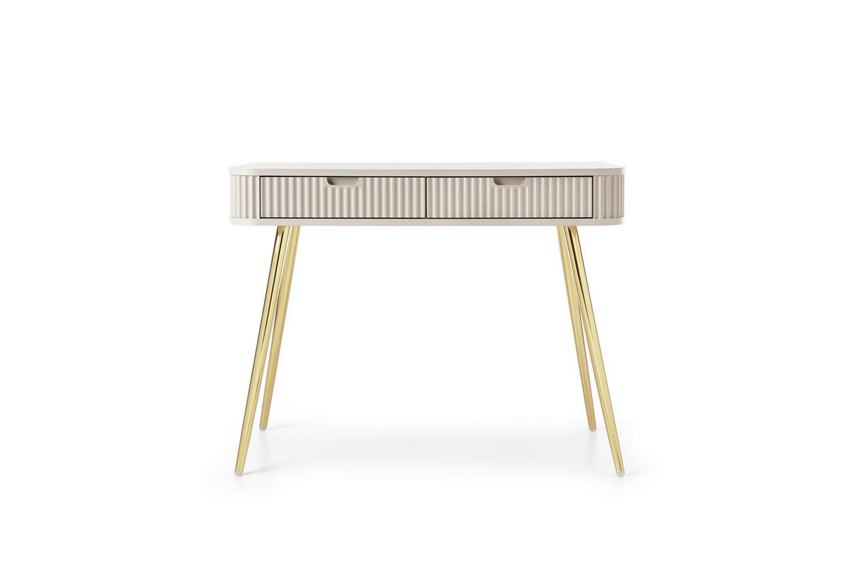 KONSOLENTISCH ZENZERO 103/80/49 cm mit Schubladen, Kaschmir - Kaschmir, Holzwerkstoff (49/103/80cm) - MASSENO