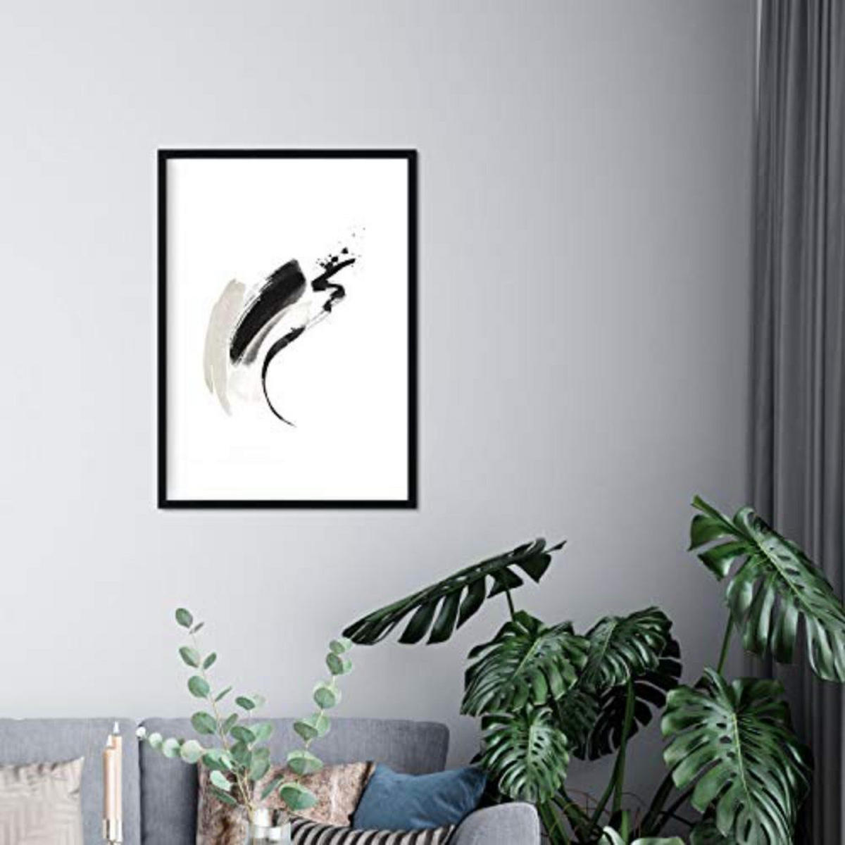 POSTER Set mit 4 Abstrakte Formen und Figuren Braun A3 Rahmenlos - Klar, Papier (29.7/3cm) - Nacnic