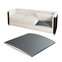 COUCHKISSEN-UNTERSTÜTZUNG für schlaffe Sitze - Grau, Textil (52/52/5cm) - Vercart