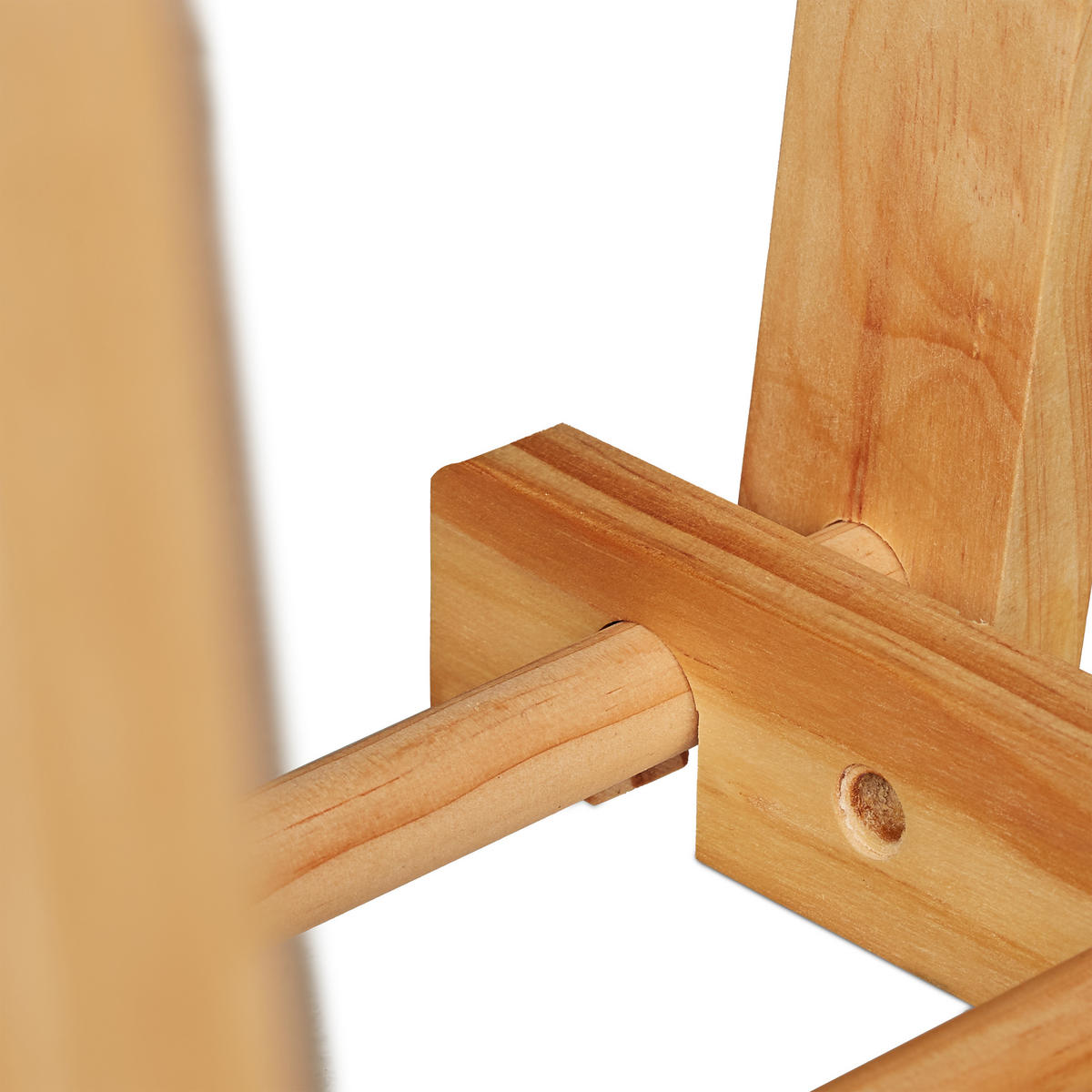 KLEIDERSTÄNDER - Hellbraun, Holz (62/153/45cm) - Relaxdays