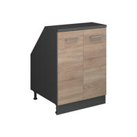 ŠIKMÁ SKRIŇA Rion Sonoma 60 x 81.6 cm s 2 dverami, korpus skrine hĺbka 60 cm - antracitová/dub sonoma, kompozitné drevo (60/83.8/60cm) - Vicco