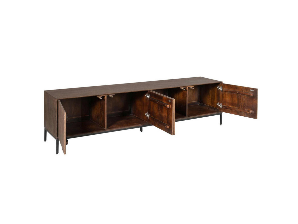 LOWBOARD Dimora Mangoholz 210 cm / 45 cm Braun - Braun, Holz (210/55/45cm) - Villa Möbel