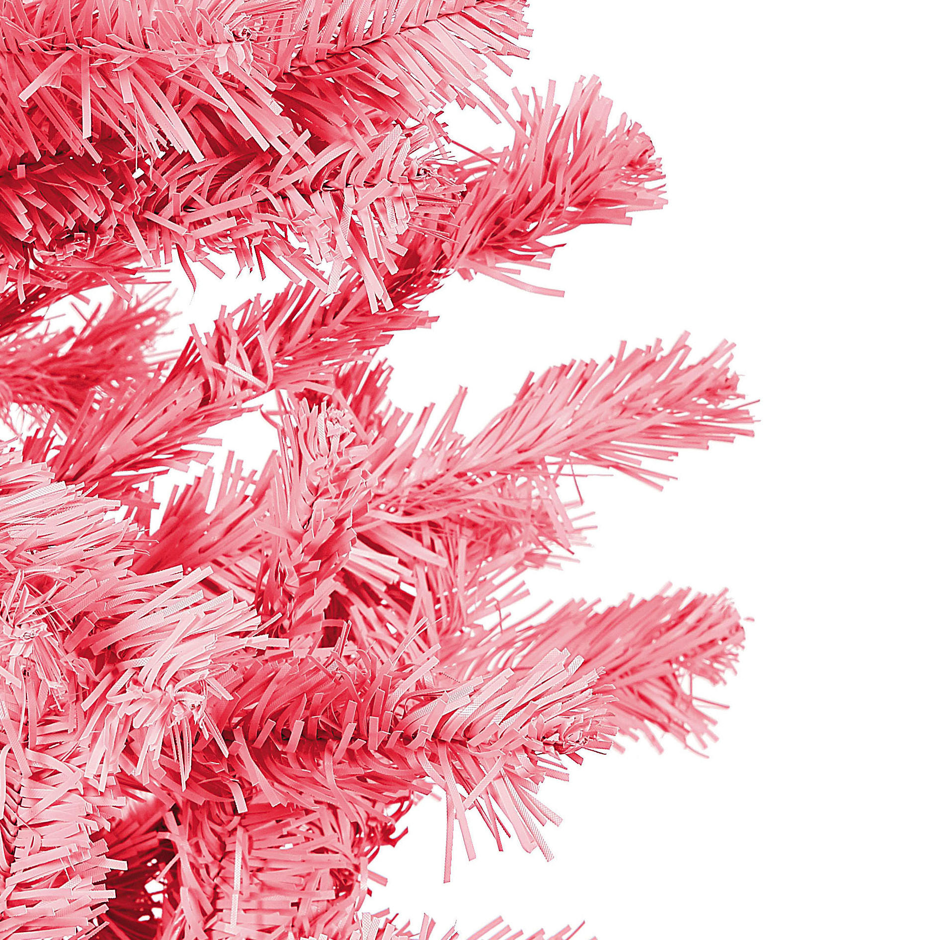 WEIHNACHTSBAUM 180 cm Rosa Farnham - Rosa, Kunststoff (180cm) - Beliani