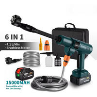 HOCHDRUCKREINIGER 200 Bar – 3500 W, 6-in-1, Makita Akku kompatibel - Grün, Metall (5/10/20cm) - Coonoor