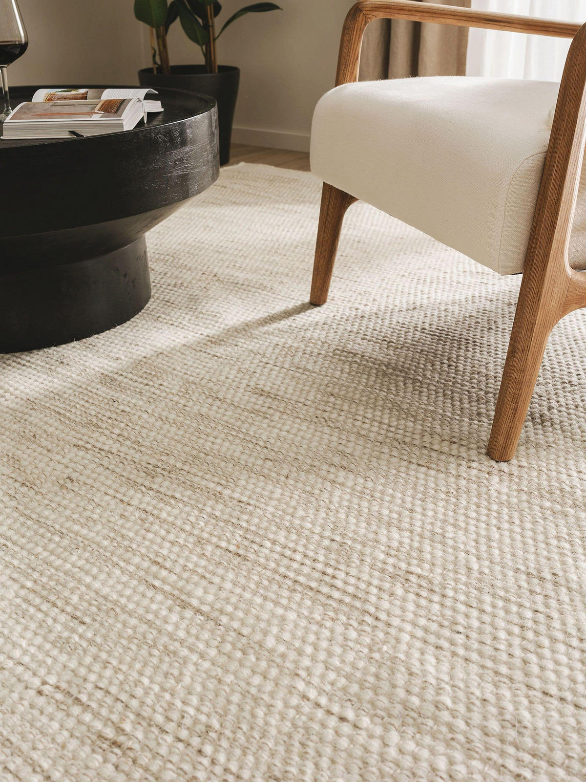 WOLLTEPPICH Rocco Cream 300x400 cm - Creme, Textil (300/400cm) - benuta Pure