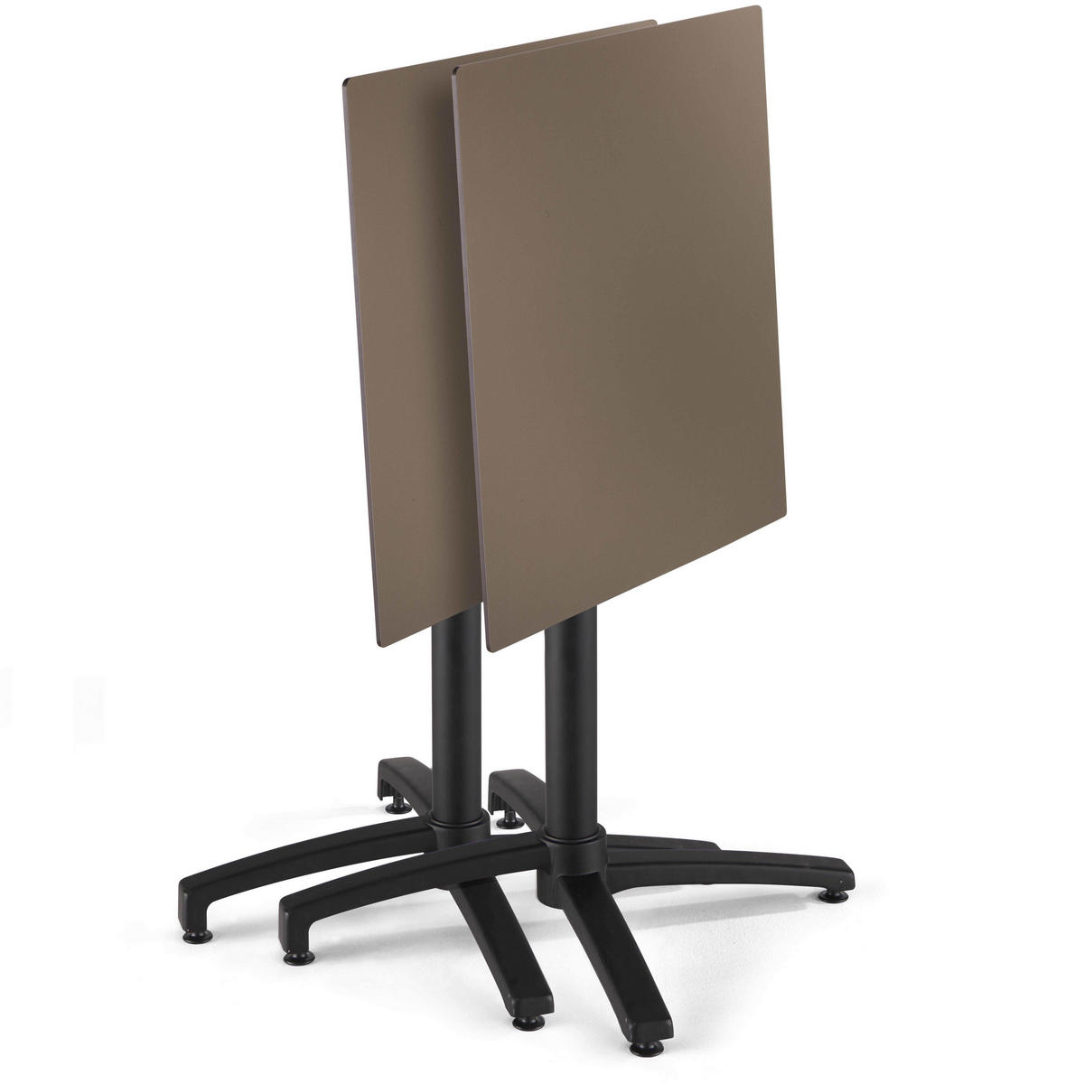 TERRASSENTISCH, Taupe - Taupe, Holzwerkstoff (60/60/72cm) - Oviala