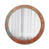 SPIEGEL Ø80 cm Rund mit Aufdruck - Orange, Glas (80/80/0.4cm) - TULUP