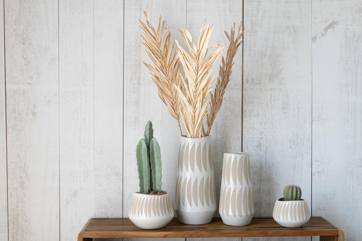 VASE KAI - Töpferei - Multi - L - Ø 20 cm - Multicolor, Keramik (40cm) - J-Line