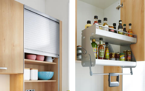 Novel Küchen Barinka Braun Regal Metall