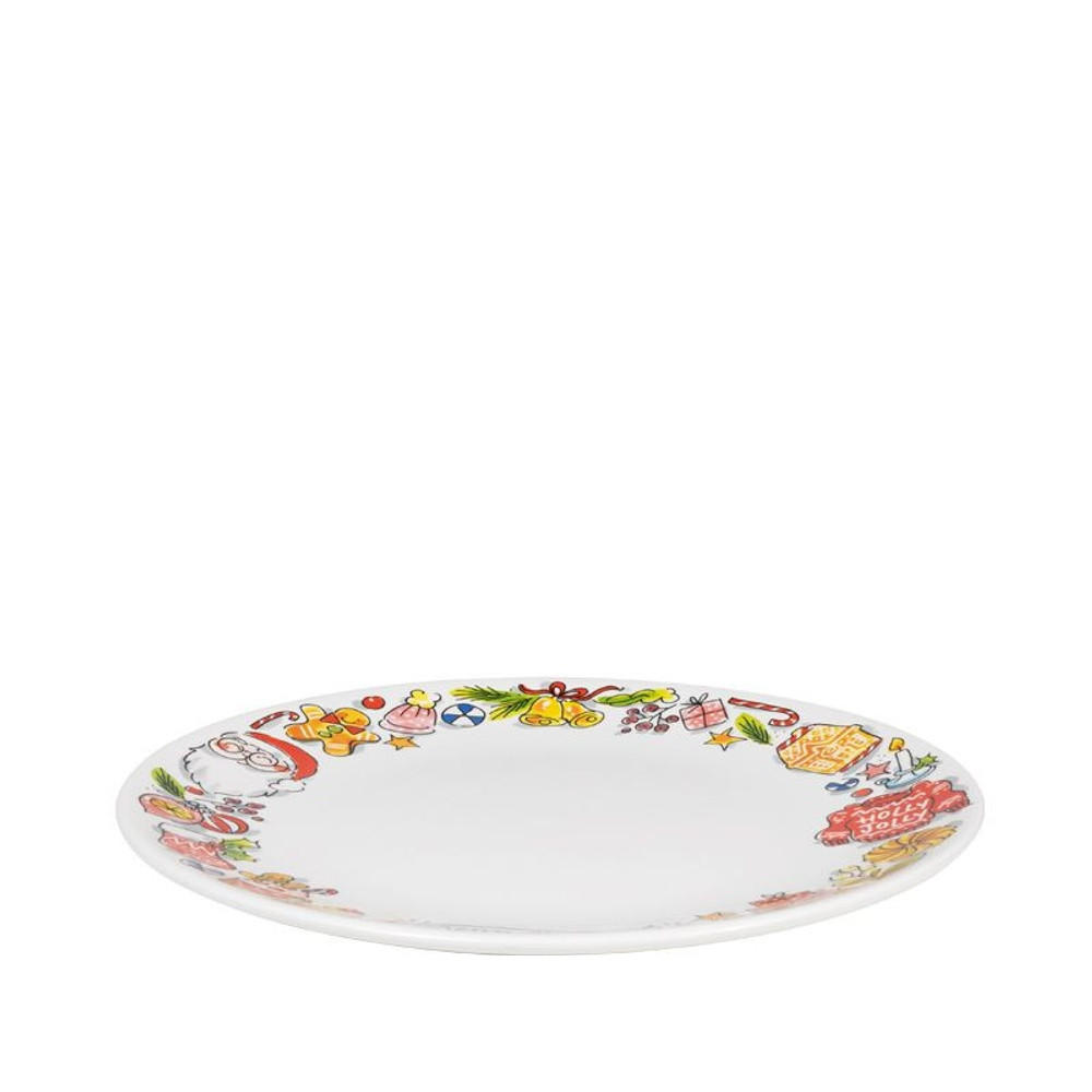 SPEISETELLER Holly Jolly in Bunt - 26cm - Multicolor, Keramik (26.2/26.3/3cm) - Blond Amsterdam