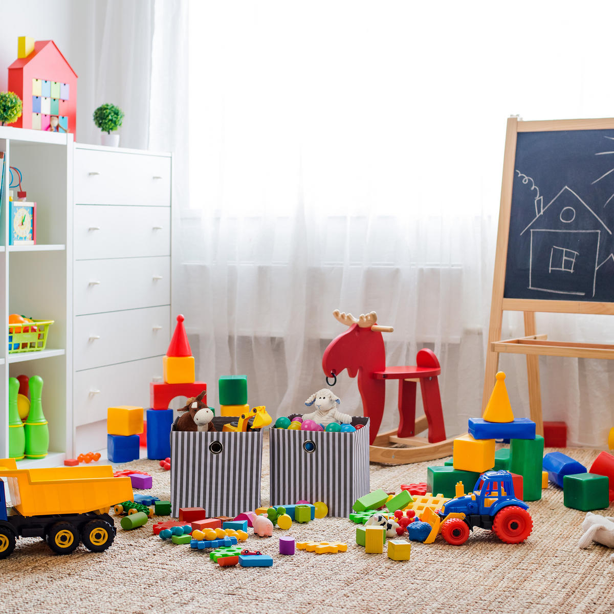 2XAUFBEWAHRUNGSBOX - Multicolor, Papier/Textil (30/30.5/30cm) - Relaxdays