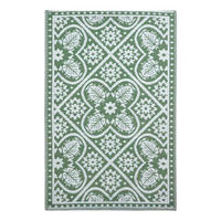 OUTDOORTEPPICH floral gemustert 122/182 cm - Grün, Kunststoff (122/182cm) - Homescapes