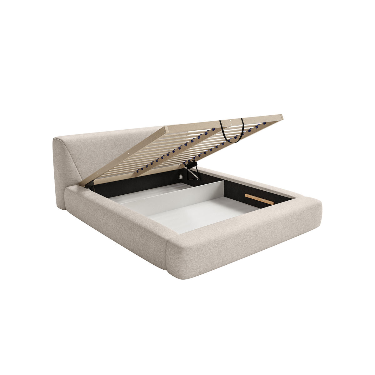 POLSTERBETT Vemmo 160x200 cm, Beige - Beige, Textil (160/200cm) - Fedve