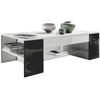 COUCHTISCH Clip Blenden in Schwarz Hochglanz - Schwarz Hochglanz, Holzwerkstoff (60/118/37cm) - Vladon